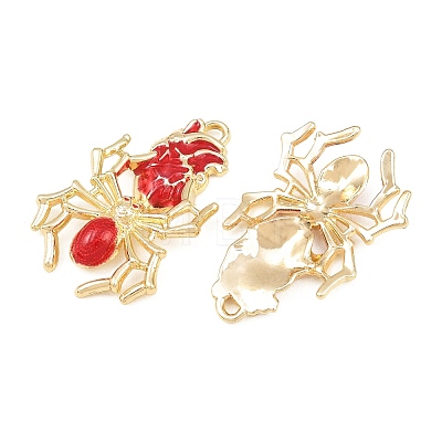 Rack Plating Alloy Enamel Pendants AL-CBA2B10-01G-03-1