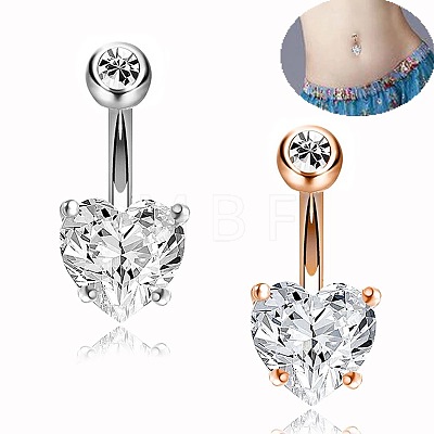 316L Surgical Stainless Steel Belly Rings WG509E6-02-1