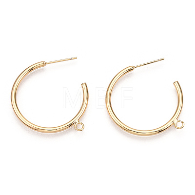 Brass Stud Earring Findings LS-KK-S345-031-1