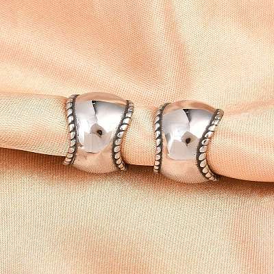 316 Surgical Stainless Cuff Earrings X-EJEW-C160-01AS-1