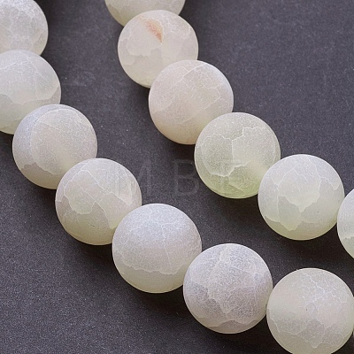 Natural Weathered Agate Beads Strands G-G589-10mm-03-1