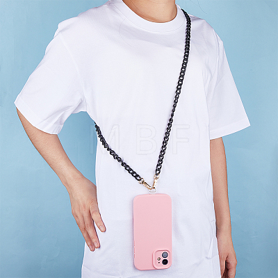Acrylic Link Cell Phone Chain Crossbody Neck Chain HJEW-AB00032-1