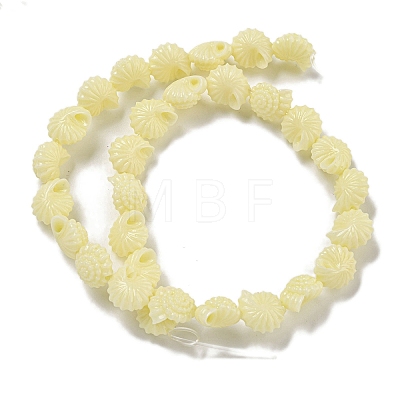 Synthetic Coral Carved Beads Strands CORA-I023-05-1