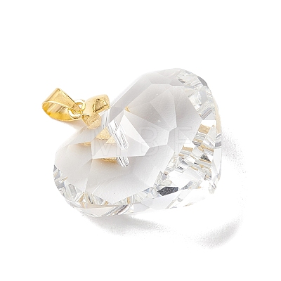 Transparent Glass Pendants PALLOY-JF05262-02-1