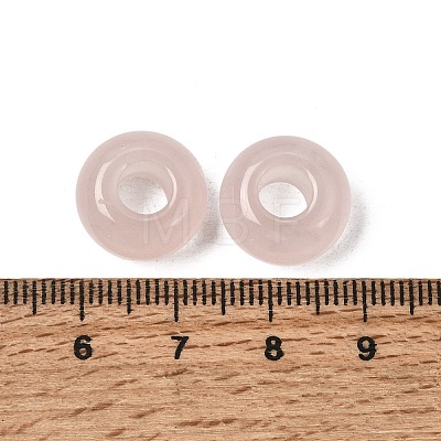 Natural Rose Quartz European Large Hole Beads X-G-Q442-19-1