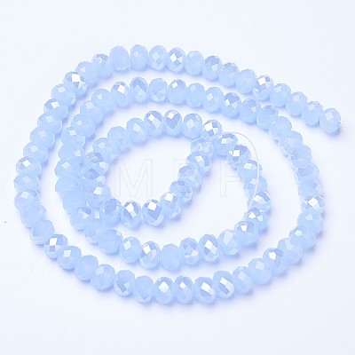 Electroplate Glass Beads Strands EGLA-A044-J6mm-B03-1