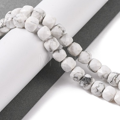 Natural Howlite Beads Strands G-G001-B03-06-1