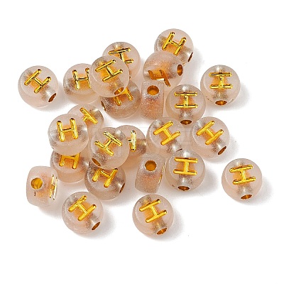 Luminous Transparent Acrylic Beads OACR-P037-01B-H-1
