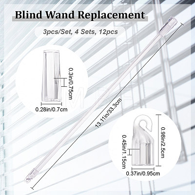 15Pcs Vertical Blind Repair Vane Savers FIND-CP0001-11-1