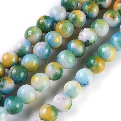 Jade Beads Strands X-G-D264-6mm-XH05-1