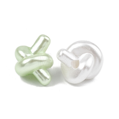 Opaque ABS Imitation Pearl Beads MACR-K361-19-1