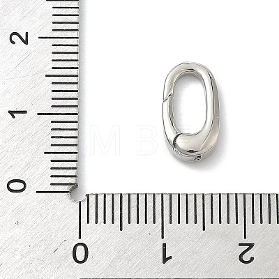 Brass Spring Gate Rings KK-G548-07B-P-1