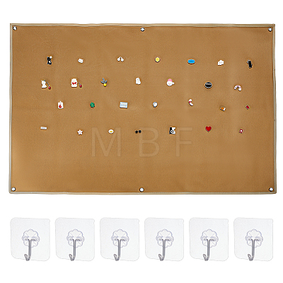 1Pc Nylon Tactical Hook and loop Fastener Patch Hanging Display Board with Eyelets AJEW-OC0005-81B-1