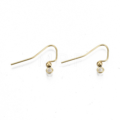 304 Stainless Steel Earring Hooks STAS-S111-010G-NR-1