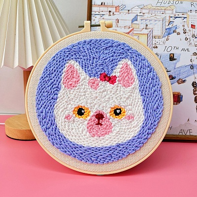 DIY Punch Embroidery Beginner Kits for Beginners PW-WG207F1-07-1