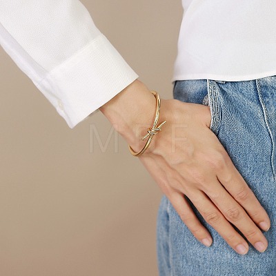 Stainless Steel Cuff Bangles for Women PW-WGF7CBD-01-1