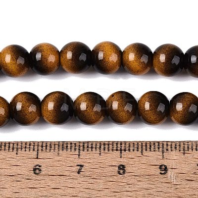 Imitation Tiger Eye Glass Beads Strands GLAA-Q106-03A-B03-1