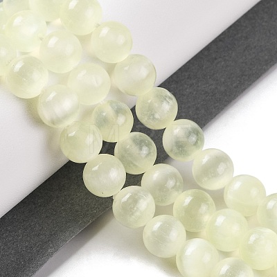 Natural Selenite Beads Strands G-C142-01C-05-1