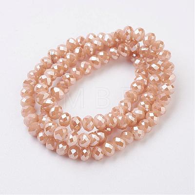 Electroplate Glass Beads Strands EGLA-D020-6x4mm-76-1