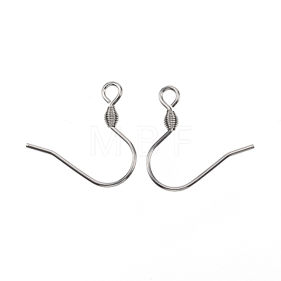 304 Stainless Steel Earring Hooks X-STAS-D448-038P-1