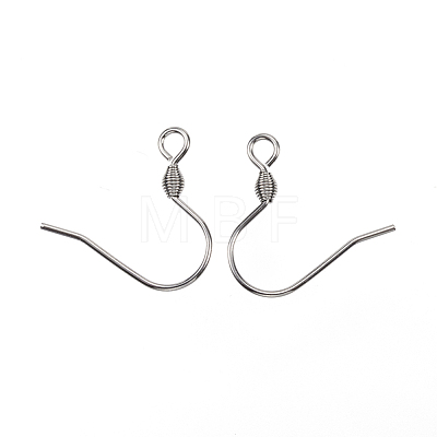 Tarnish Resistant 304 Stainless Steel Earring Hooks X-STAS-D448-038P-1