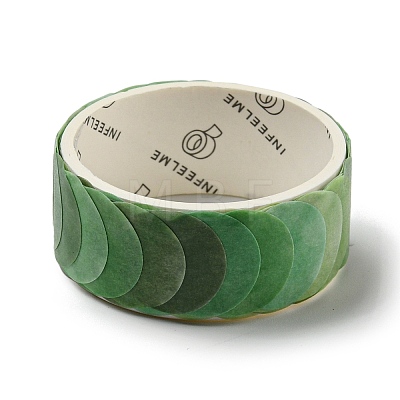 Round Adhesive Decorative Paper Tapes DIY-M052-01B-1