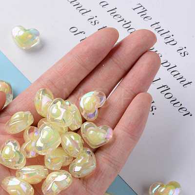 Transparent Acrylic Beads TACR-S152-08B-07-1