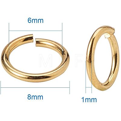 Brass Jump Rings KK-PH0006-8mm-G-1