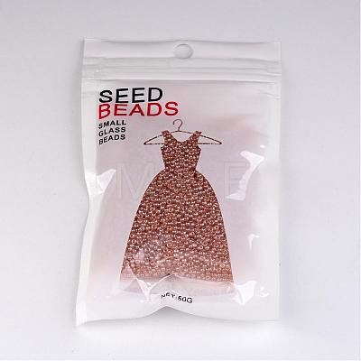 PeachPuff 11/0 Grade A Round Glass Seed Beads X-SEED-Q011-F509-1