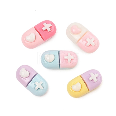 Opaque Resin Cabochons LS-CRES-M037-08C-1