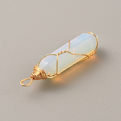 Opalite Double Terminated Pointed Pendants G-TAC0010-04G-03-1
