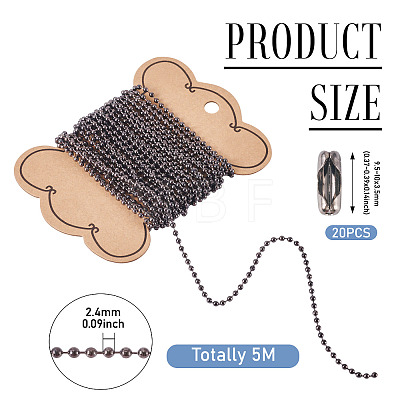 DIY Ball Chain Necklaces Making Kits DIY-TADJ0001-03-1