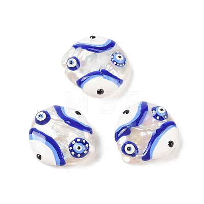 Natural Keshi Pearl Enamel Beads PEAR-G014-04A-1