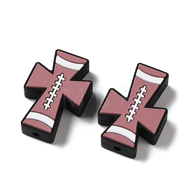 Sports Theme Silicone Beads SL-D001-02D-1