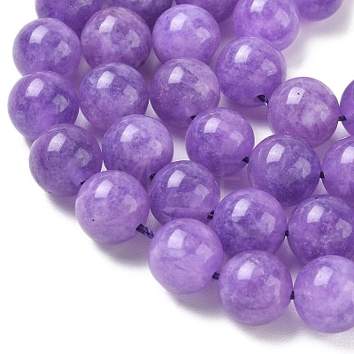 Dyed Natural Malaysia Jade Beads Strands G-G021-01D-01-1