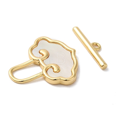 Brass Toggle Clasps KK-N254-84G-1