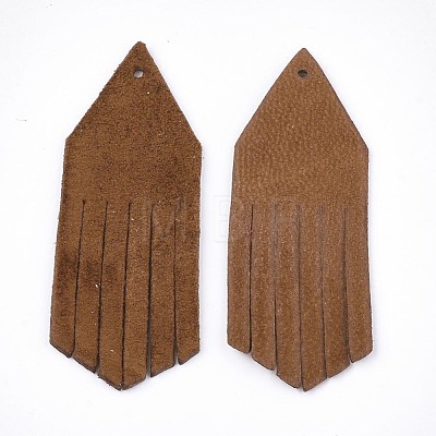 Eco-Friendly Sheepskin Leather Tassel Pendants FIND-S301-13A-04-1