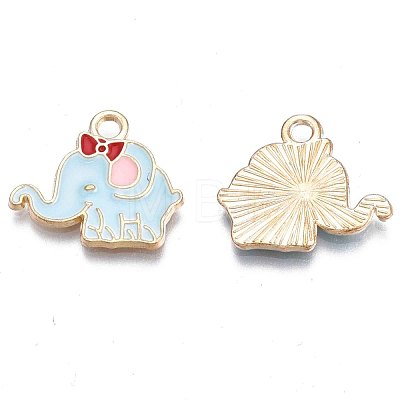 Alloy Enamel Pendants ENAM-N048-007A-1