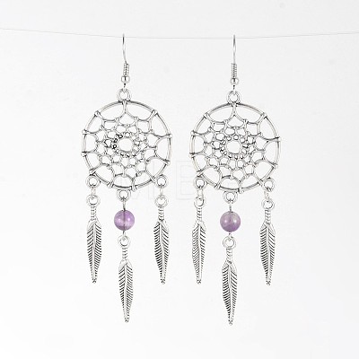 Alloy Dangle Earrings EJEW-JE01995-1