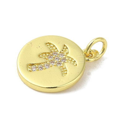 Brass Micro Pave Cubic Zirconia Pendants KK-M283-14C-01-1