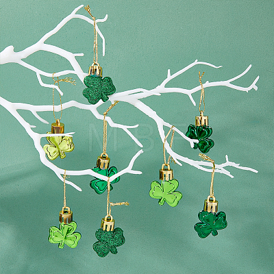 SUPERFINDINGS 40Pcs 4 Style Saint Patrick's Day Ornaments HJEW-FH0001-55-1
