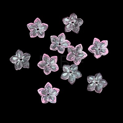 Dyed & Heated Glass Bead Caps GLAA-Z019-02F-1