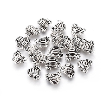 Pumpkin Tibetan Style Zinc Alloy Charms TIBEP-Q033-95-1