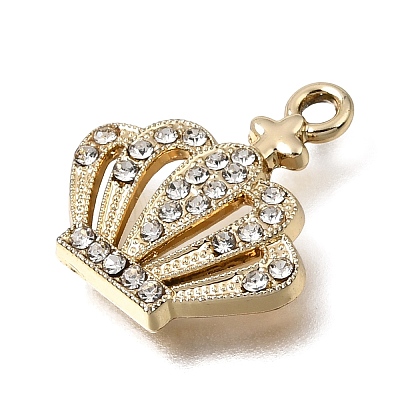UV Plating Alloy Crystal Rhinestone Pendants RB-CBAD37D-36G-1