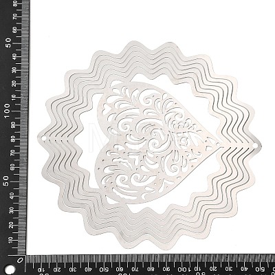 201 Stainless Steel 3D Rotating Hanging Wind Spinner STAS-C166-01G-P-1