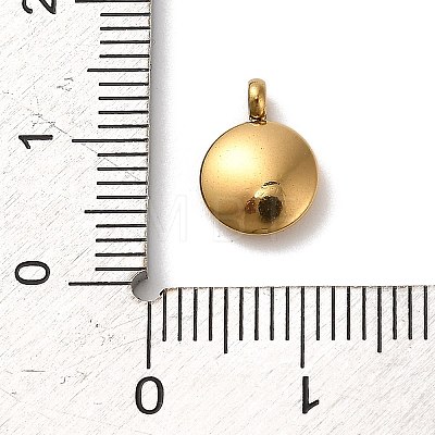 304 Stainless Steel Black Enamel Charms STAS-R009-01G-Y-1