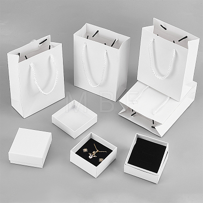  8Pcs Square Paper Gift Boxes CON-NB0002-19-1