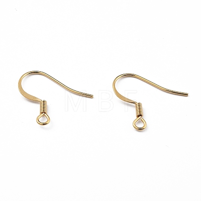 Brass Earring Hooks X-KK-O131-08G-1