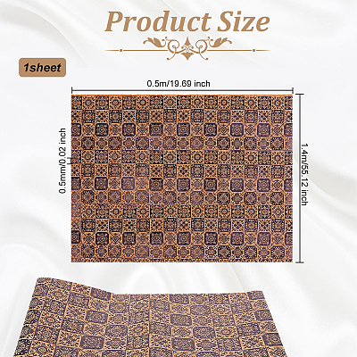 Embossed PU Imitation Leather Fabric DIY-WH0043-95D-1