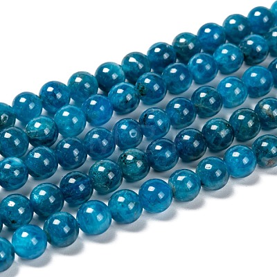 Round Natural Apatite Beads Strands G-K068-04-8mm-1